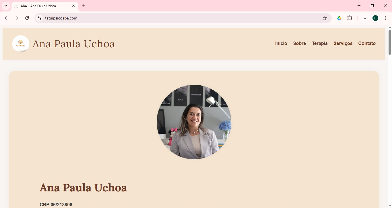 Prévia do site da Dra. Ana Paula